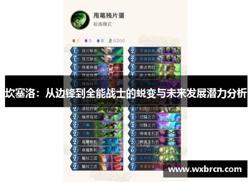 坎塞洛：从边锋到全能战士的蜕变与未来发展潜力分析